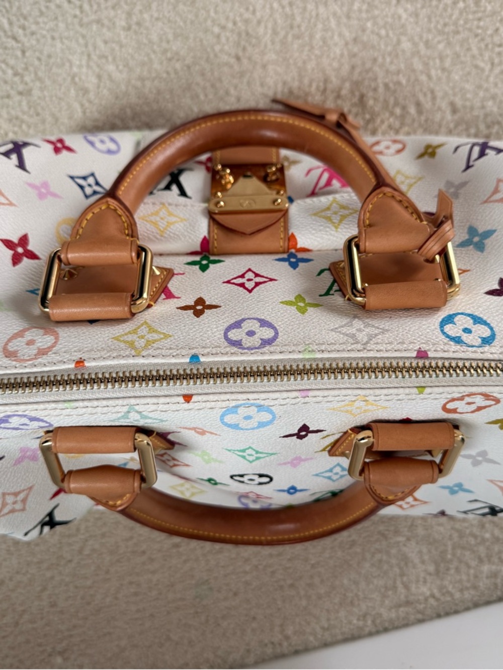 AUTH Limited Edition Louis Vuitton Multicolor Murakami Speedy - Picture 15 of 16